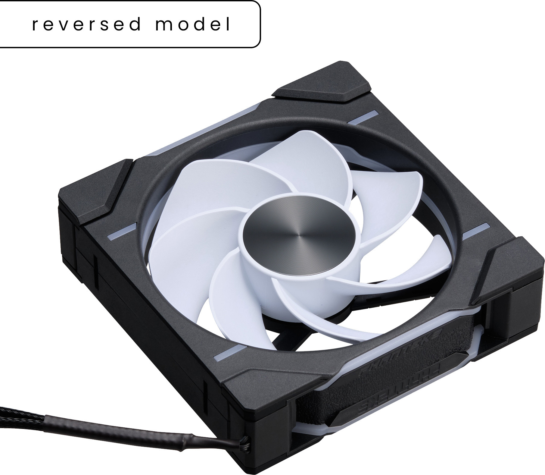 Phanteks D30-120 Reversed Airflow D-RGB PWM -tuuletin, valkoinen, 120 mm