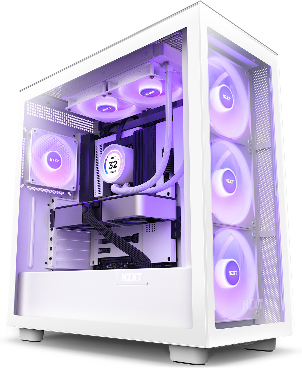 NZXT Kraken Elite 280 RGB -nestejäähdytysjärjestelmä, valkoinen