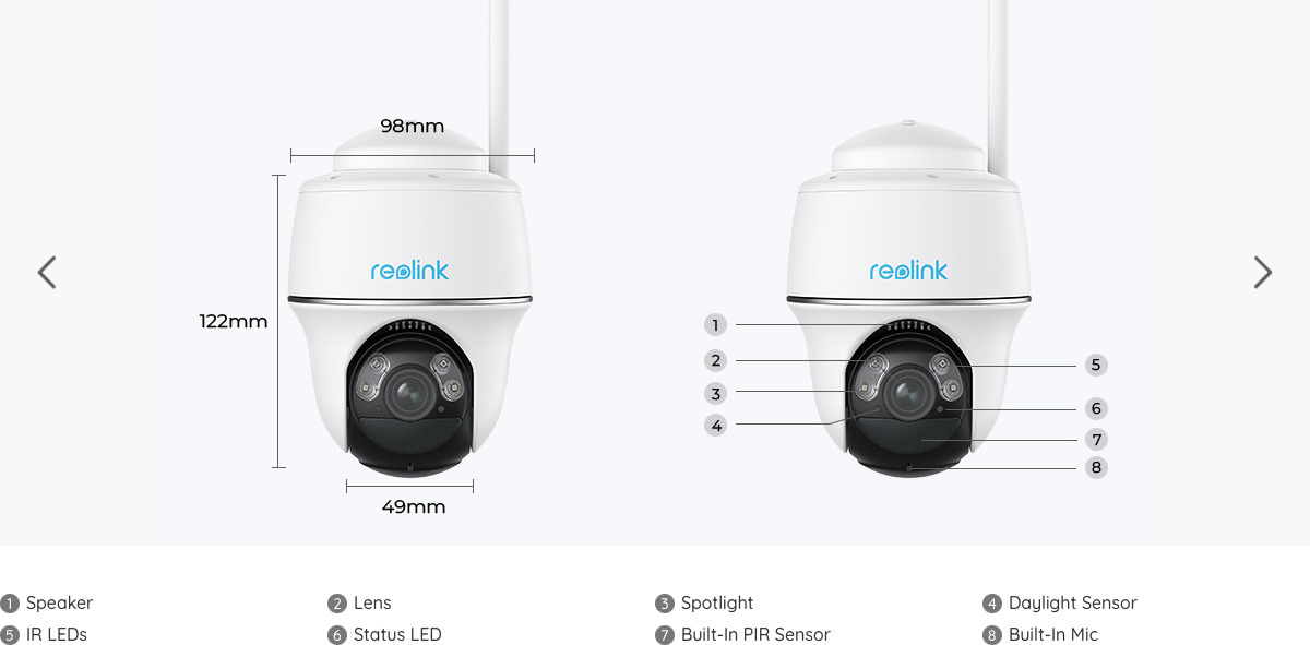 Reolink Argus PT Ultra -valvontakamera ulko- ja sisäkäyttöön