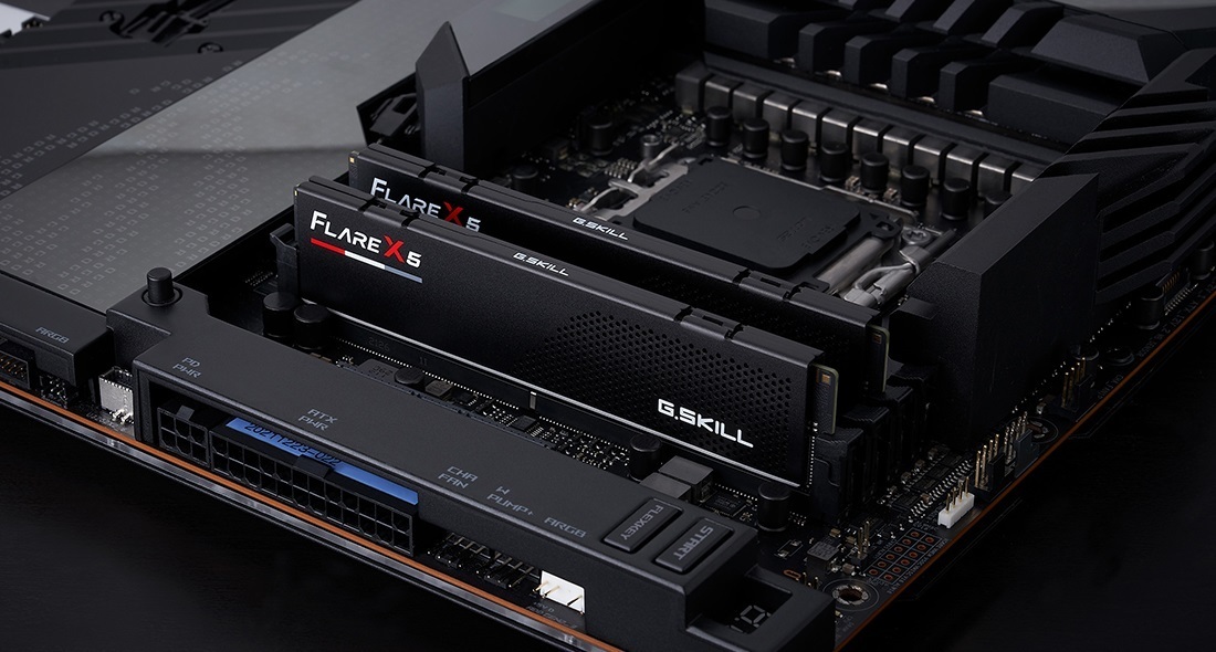 G.Skill Flare X5 DDR5 6000 MHz CL32 AMD EXPO 32 Gt -muistimodulipaketti, musta