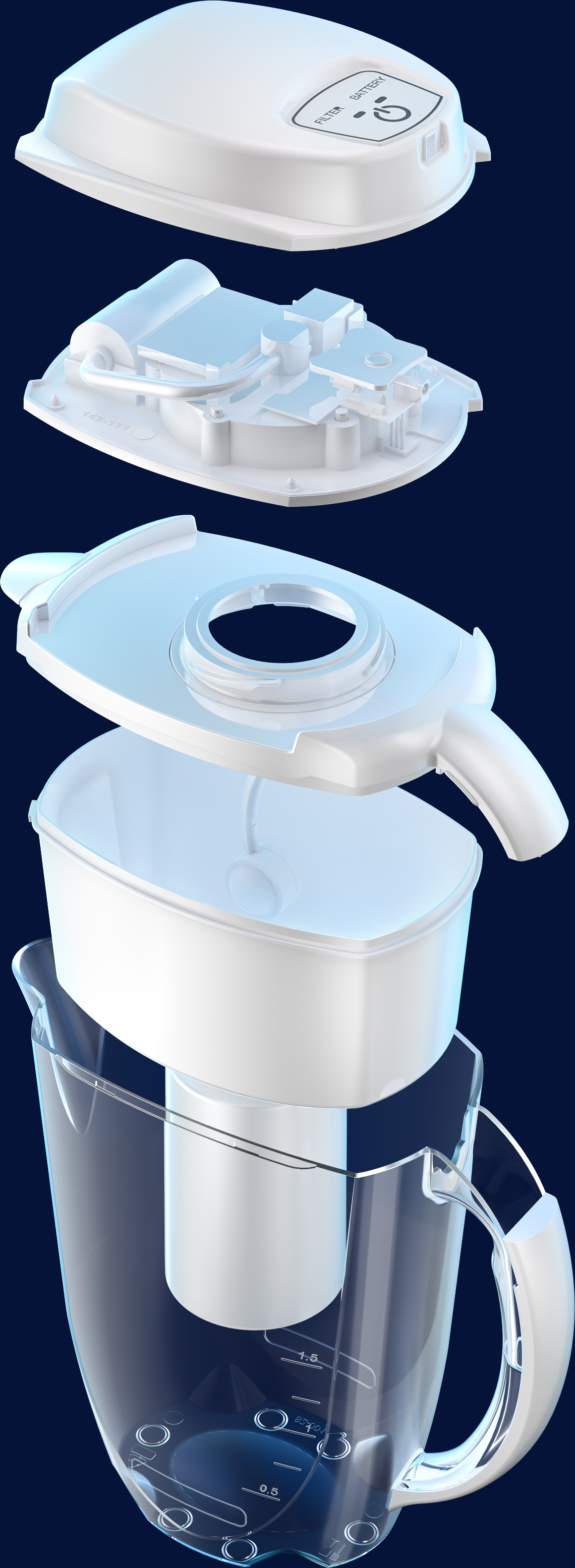 Aquaphor J. Shmidt 500 vedensuodatuskannu, moottorilla