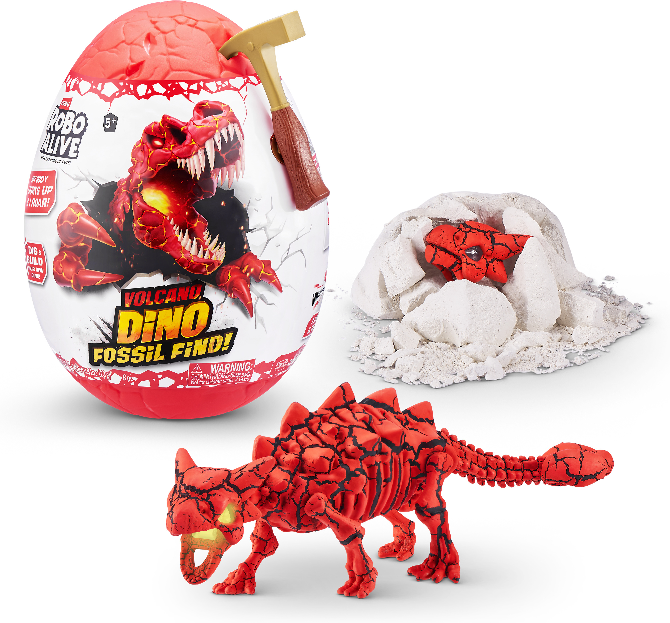 Robo Alive Dino Fossil Find S2 - yllätysmuna, Volcano