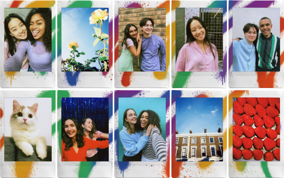 Fujifilm Instax Mini Film Stone Gray pikafilmi, 10 kuvaa