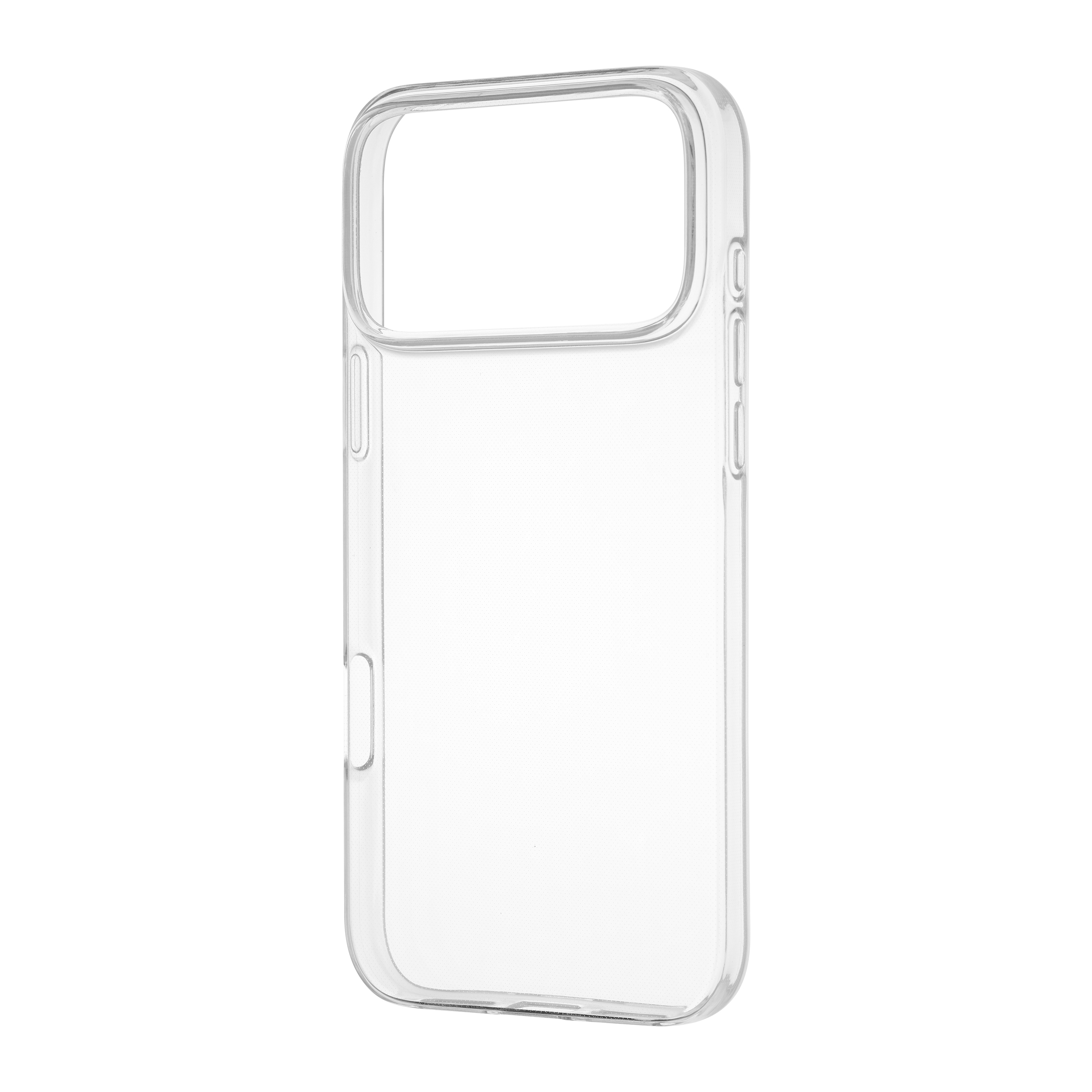 FoneKit silikonisuoja, iPhone 17 Pro Max, läpinäkyvä