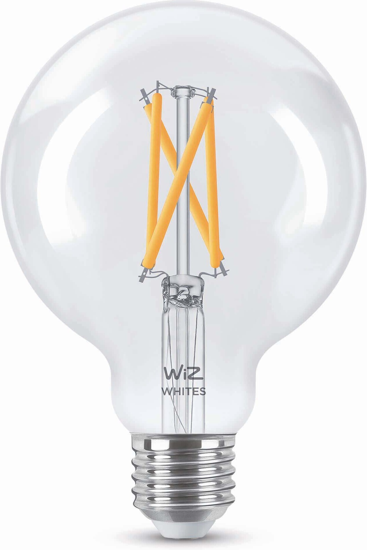 WiZ älylamppu, E14, kirkas lasi, tunable white - valkoisen valon sävyt, Wi-Fi, 2700-6500 K, 470 lm