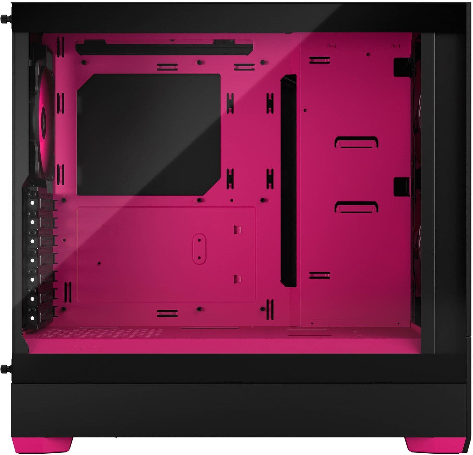 Fractal Design Pop Air RGB Magenta Core TG ATX-kotelo ikkunalla, musta/magenta