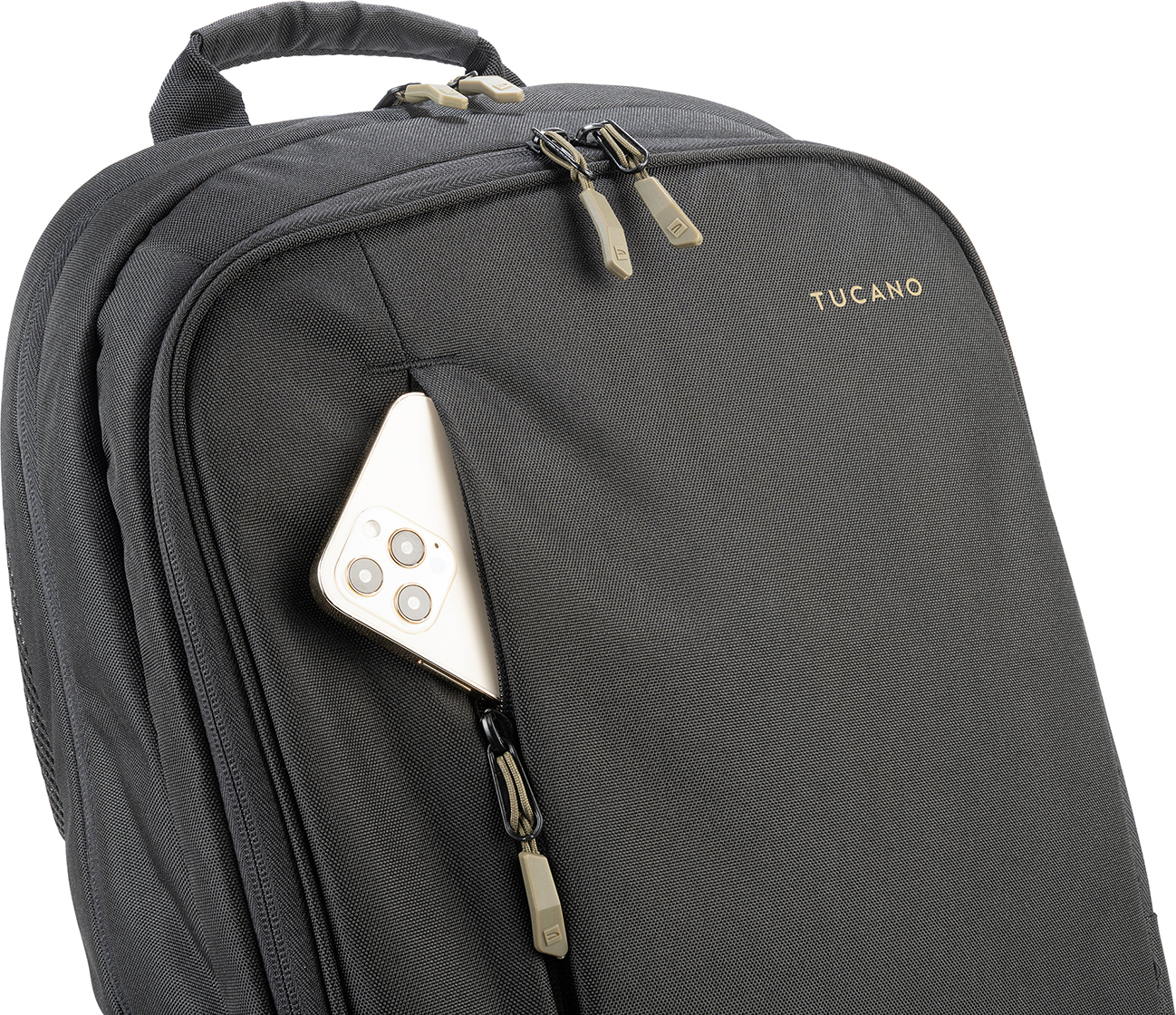 Tucano Bizip AGS -tietokonereppu 17" kannettavalle tietokoneelle, musta