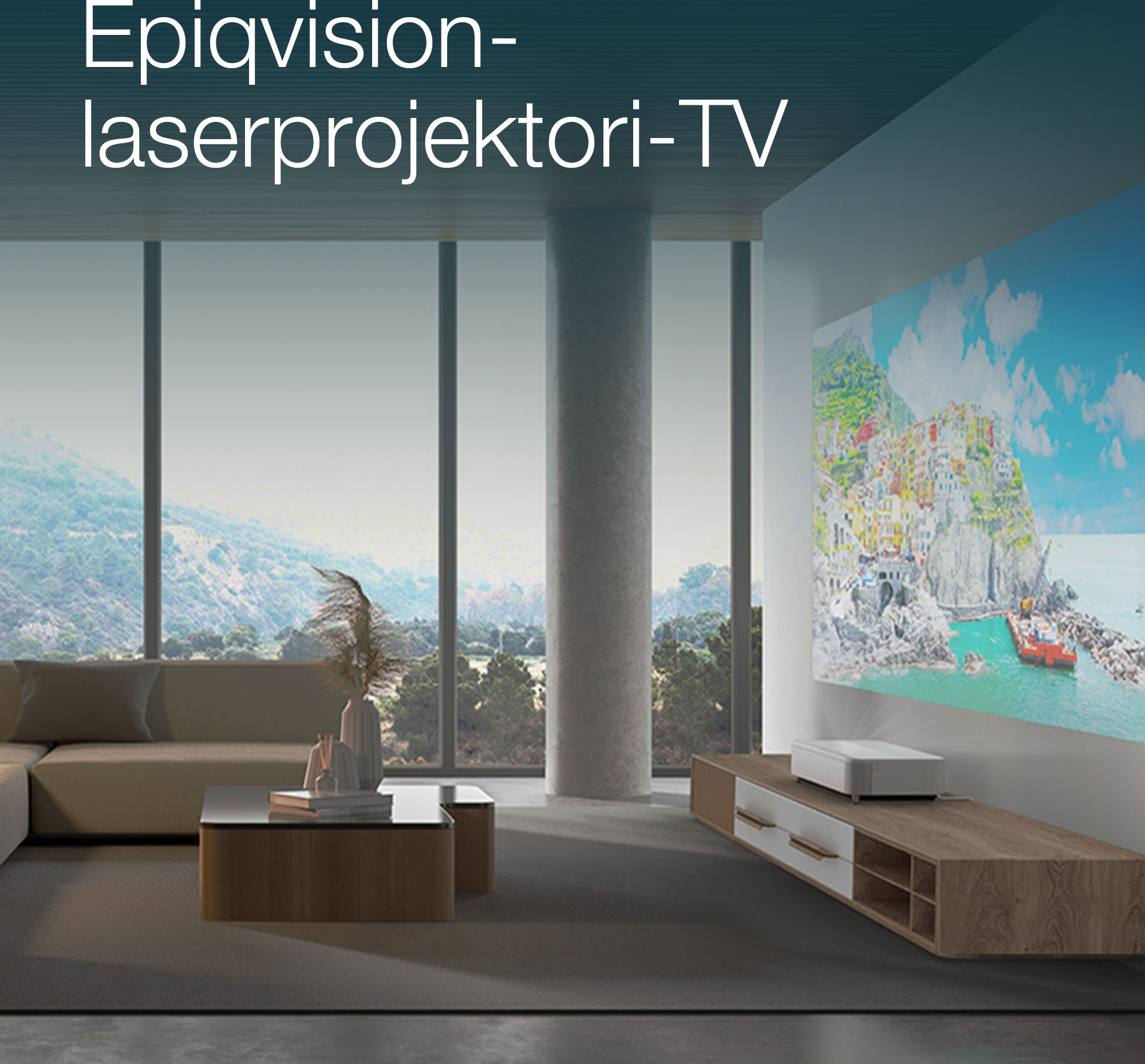 Epson EH-LS800W 4K PRO-UHD -älylaserprojektori, lähiheijastus, valkoinen