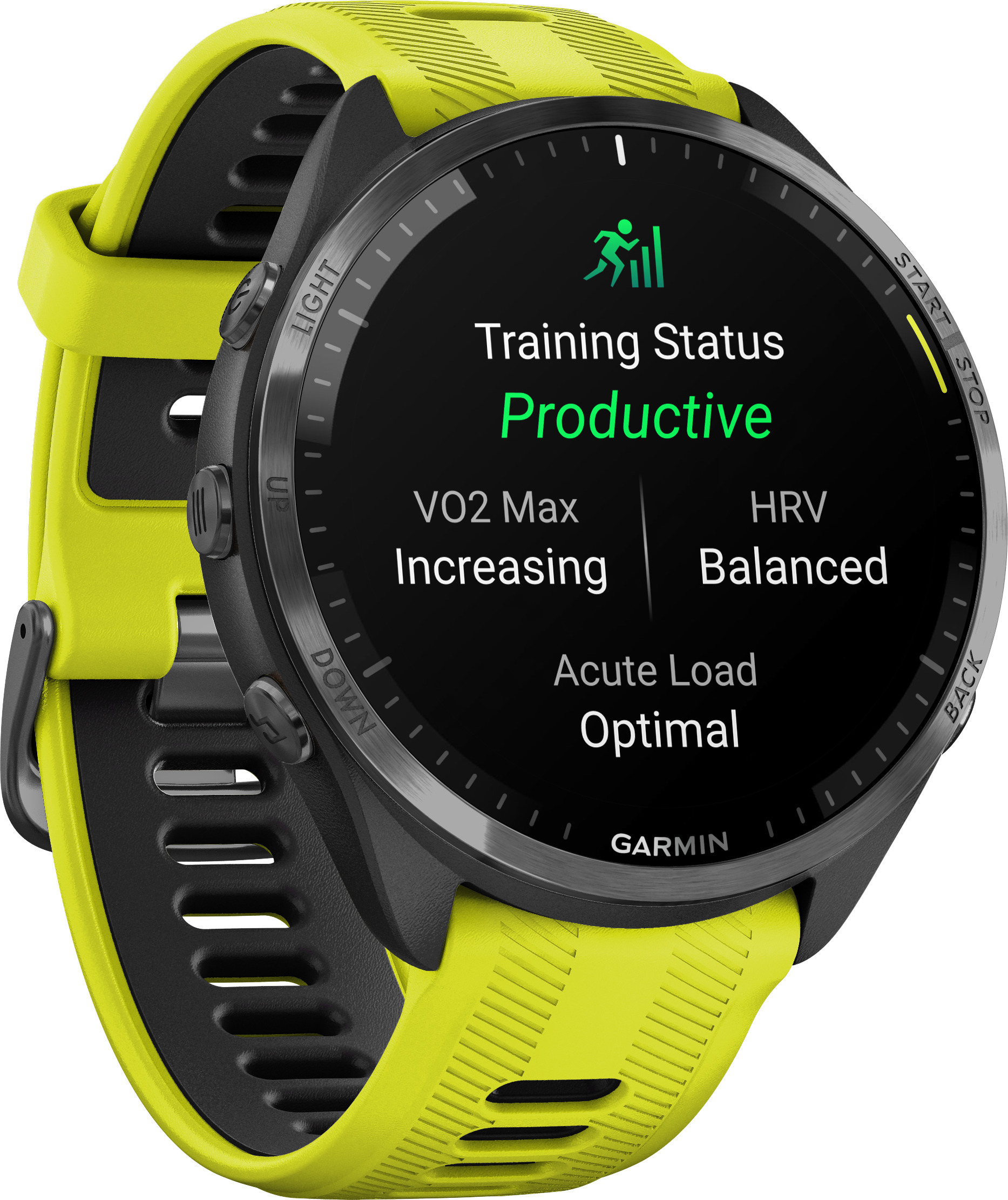 Garmin Forerunner 965 -urheilukello, keltainen / musta