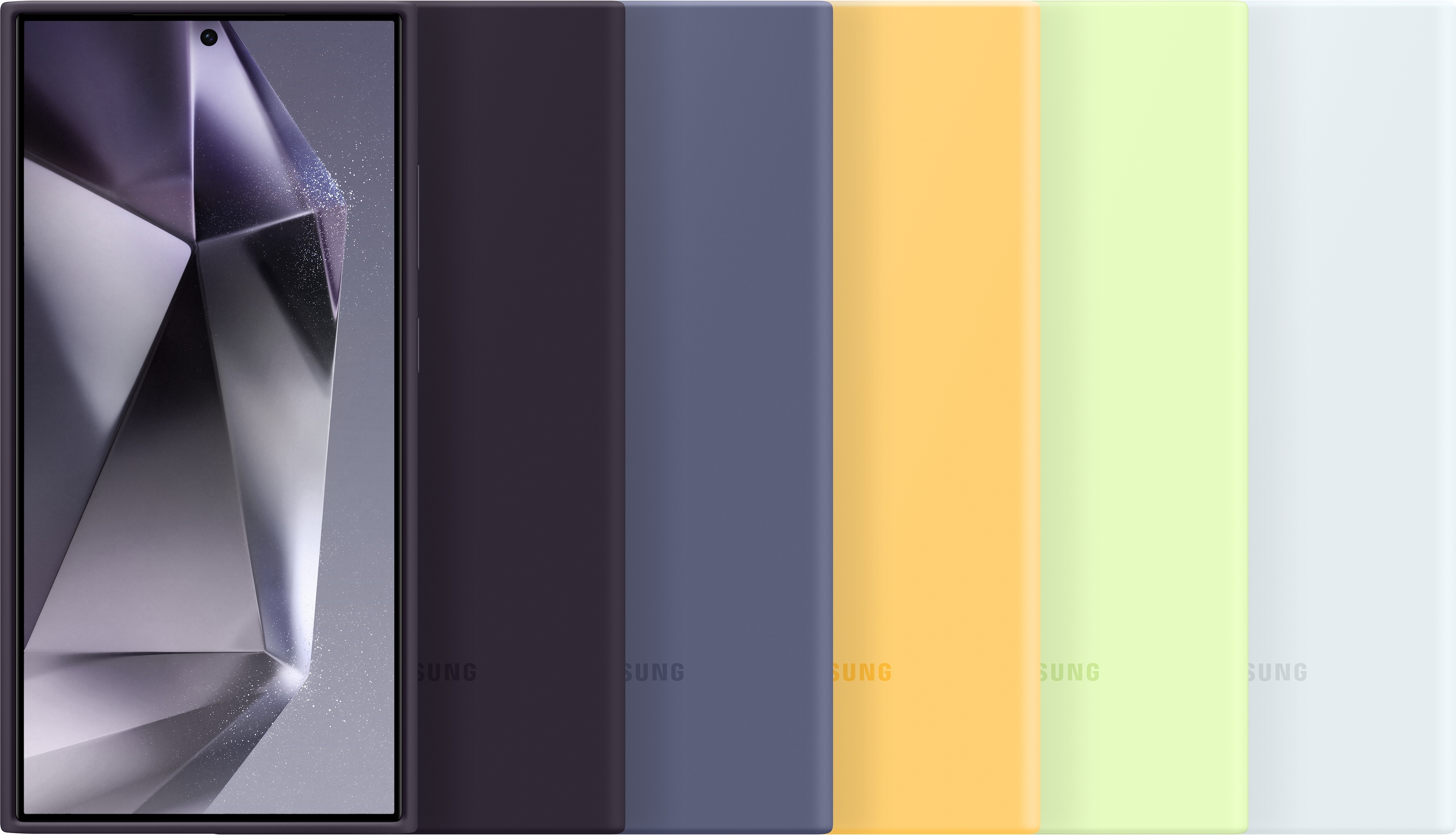 Samsung Galaxy S24 Ultra Silicone Case -suojakotelo, tummanvioletti