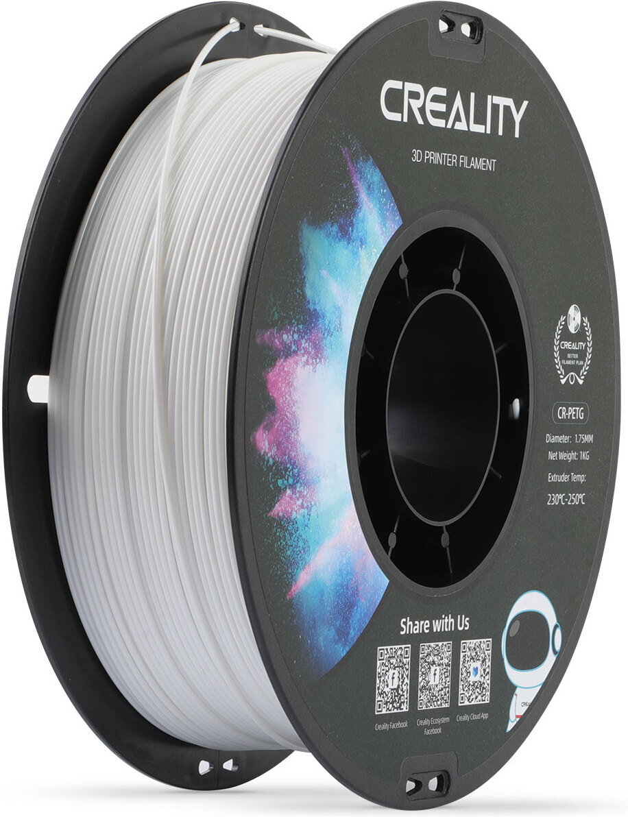 Creality CR-PETG -filamentti 3D -tulostimeen, 1.75 mm, valkoinen