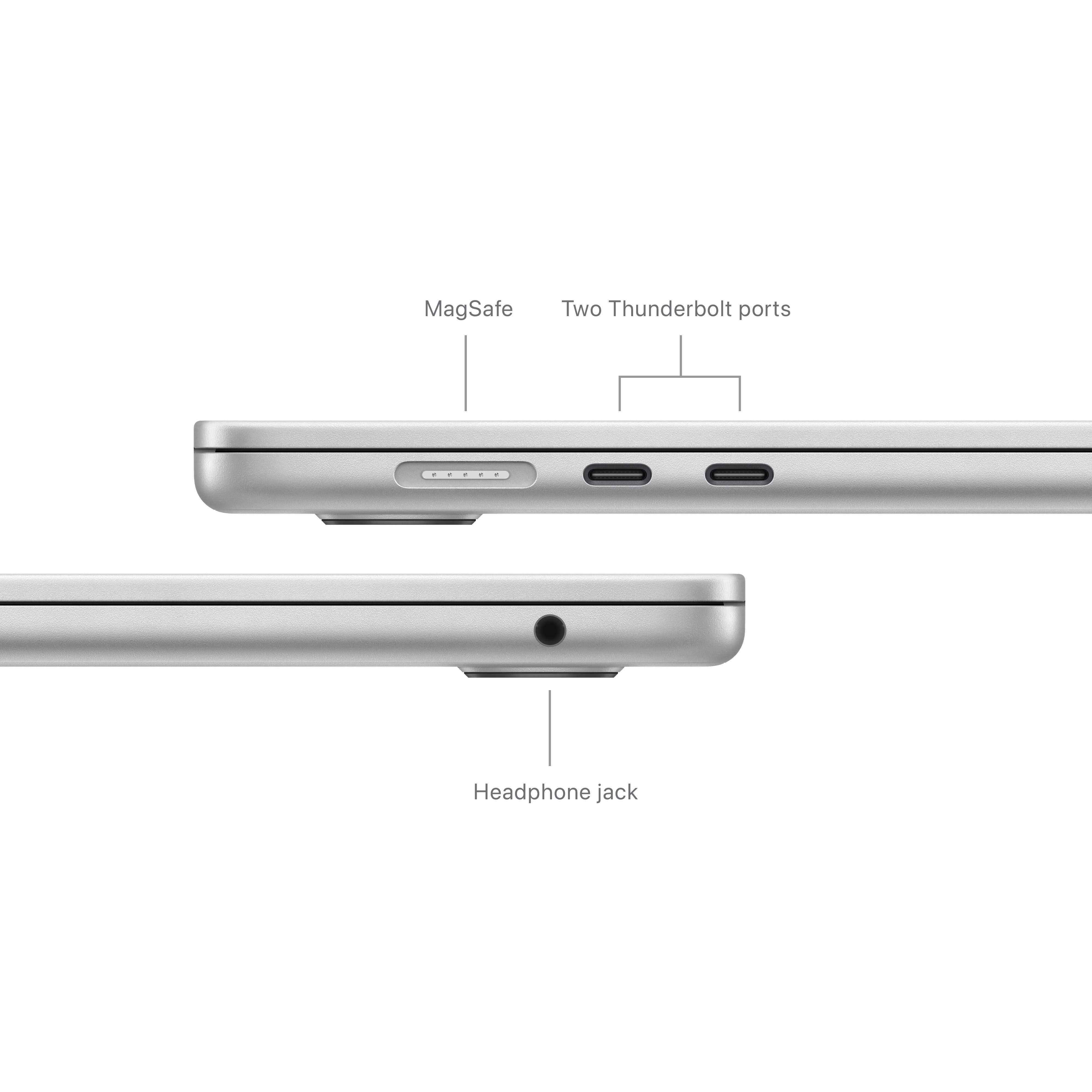 Apple MacBook Air 13" M3 24 Gt, 512 Gt 2024 -kannettava, keskiyö (MC8Q4)