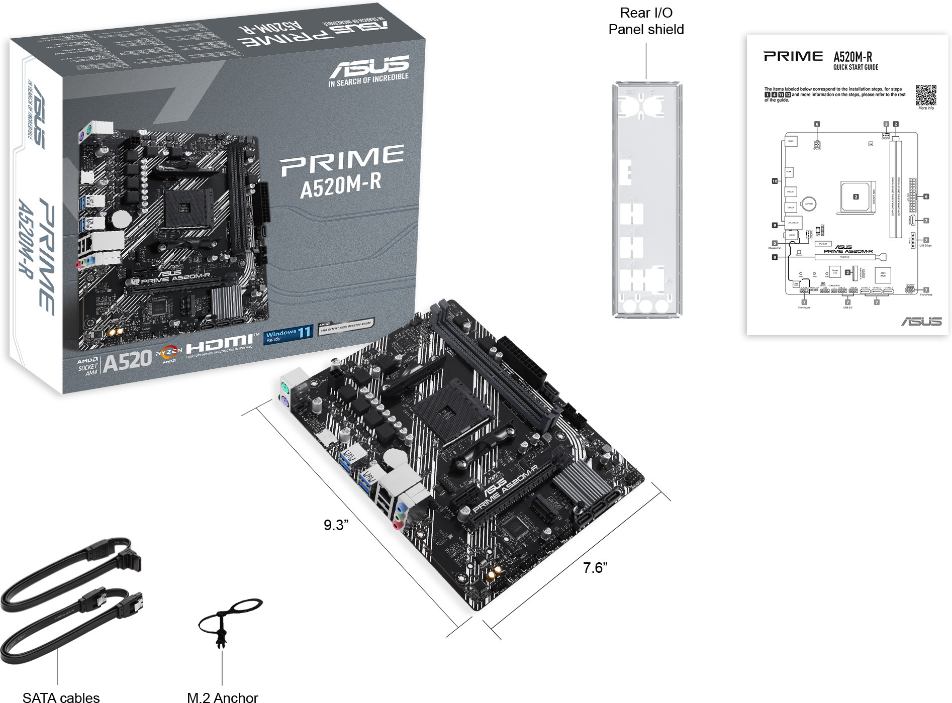 Asus PRIME A520M-R mATX -emolevy