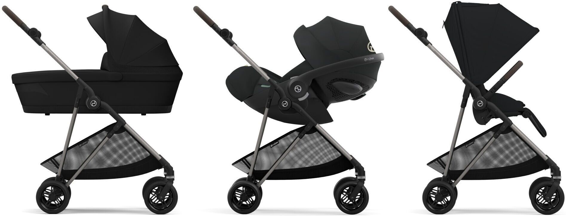 Cybex Melio -rattaat, Magic Black