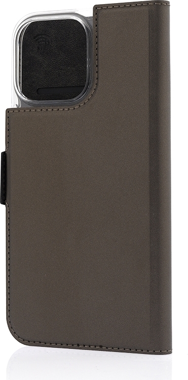 Wave BookCase -suojakotelo, MagSafe-yhteensopiva, Apple iPhone 16 Pro Max, Taupe