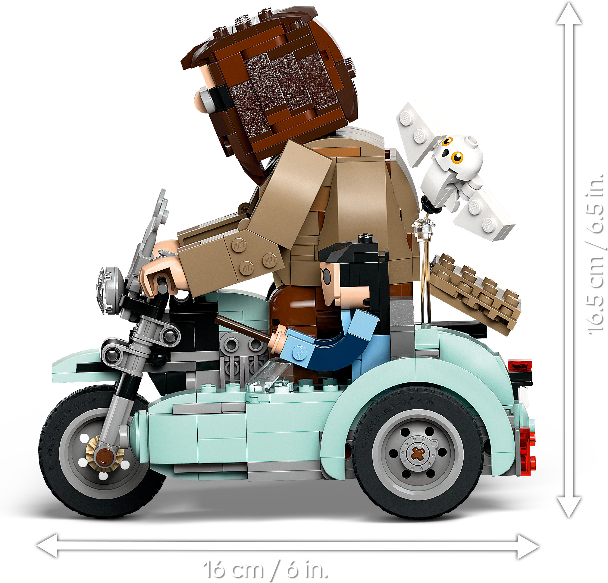 LEGO Harry Potter 76443 – Hagrid ja Harry moottoripyöräajelulla