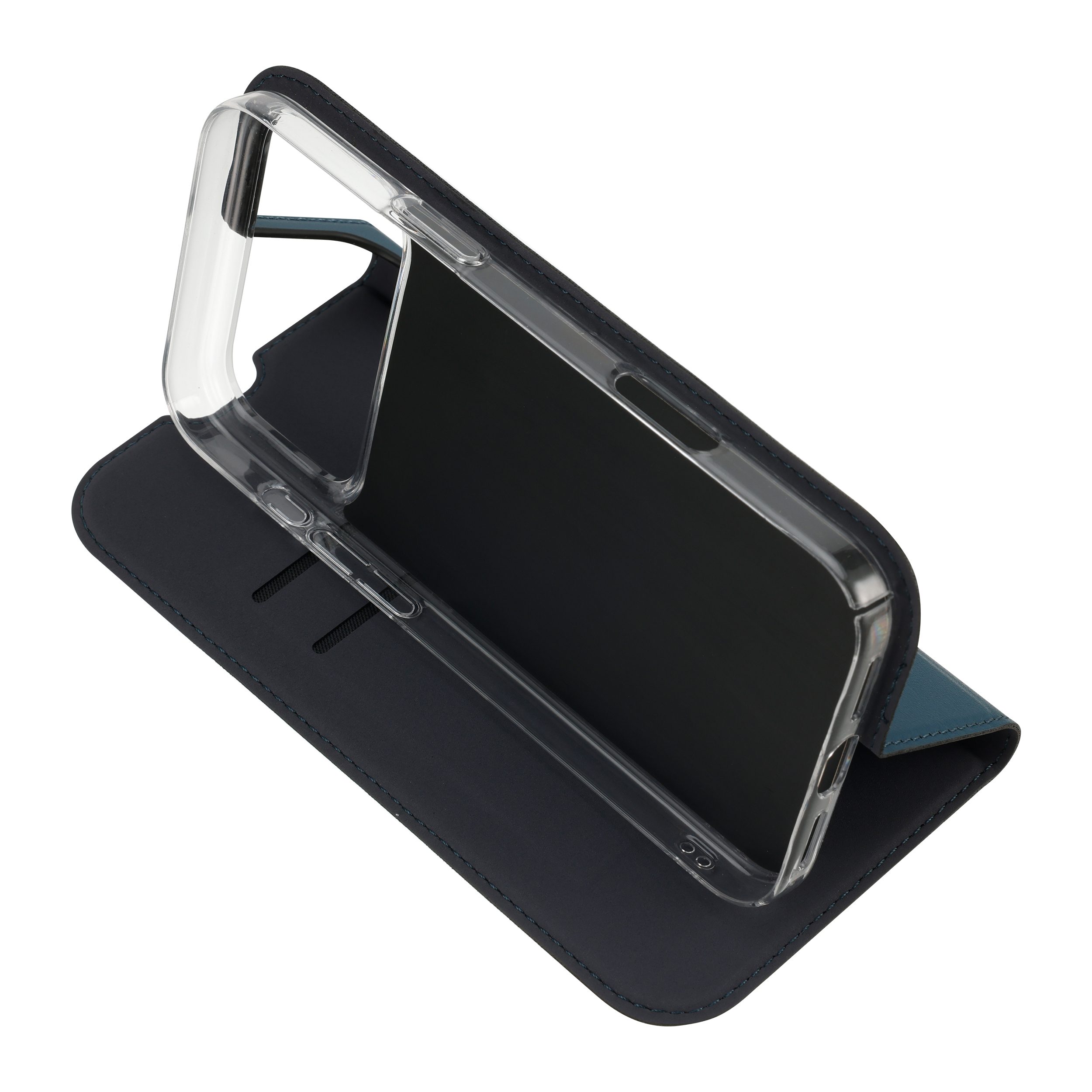 FoneKit BookCase suojakotelo, iPhone 17 Pro, sininen
