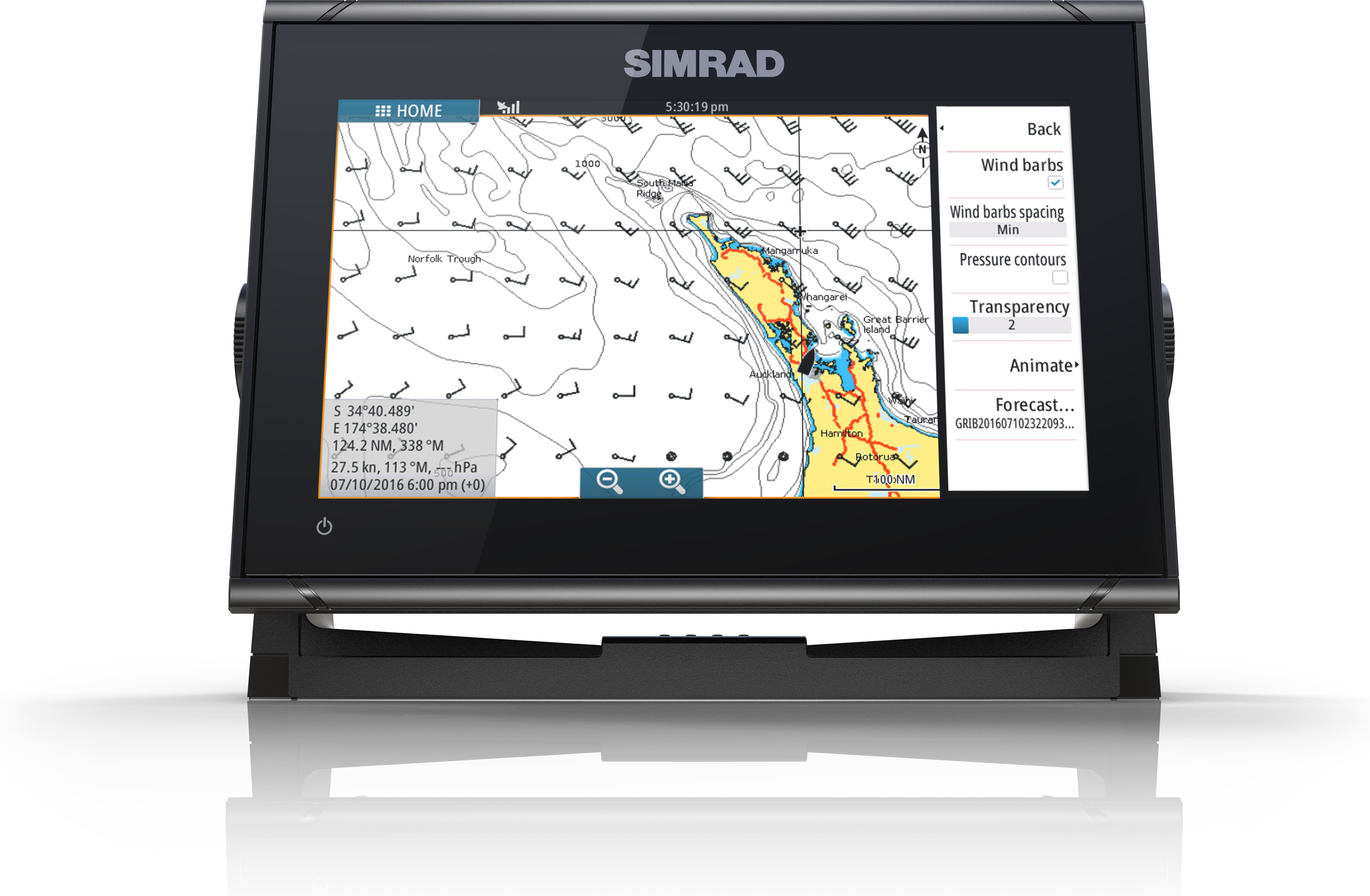 Simrad GO9 XSE -kaikuplotteri HDI-kaikuanturilla