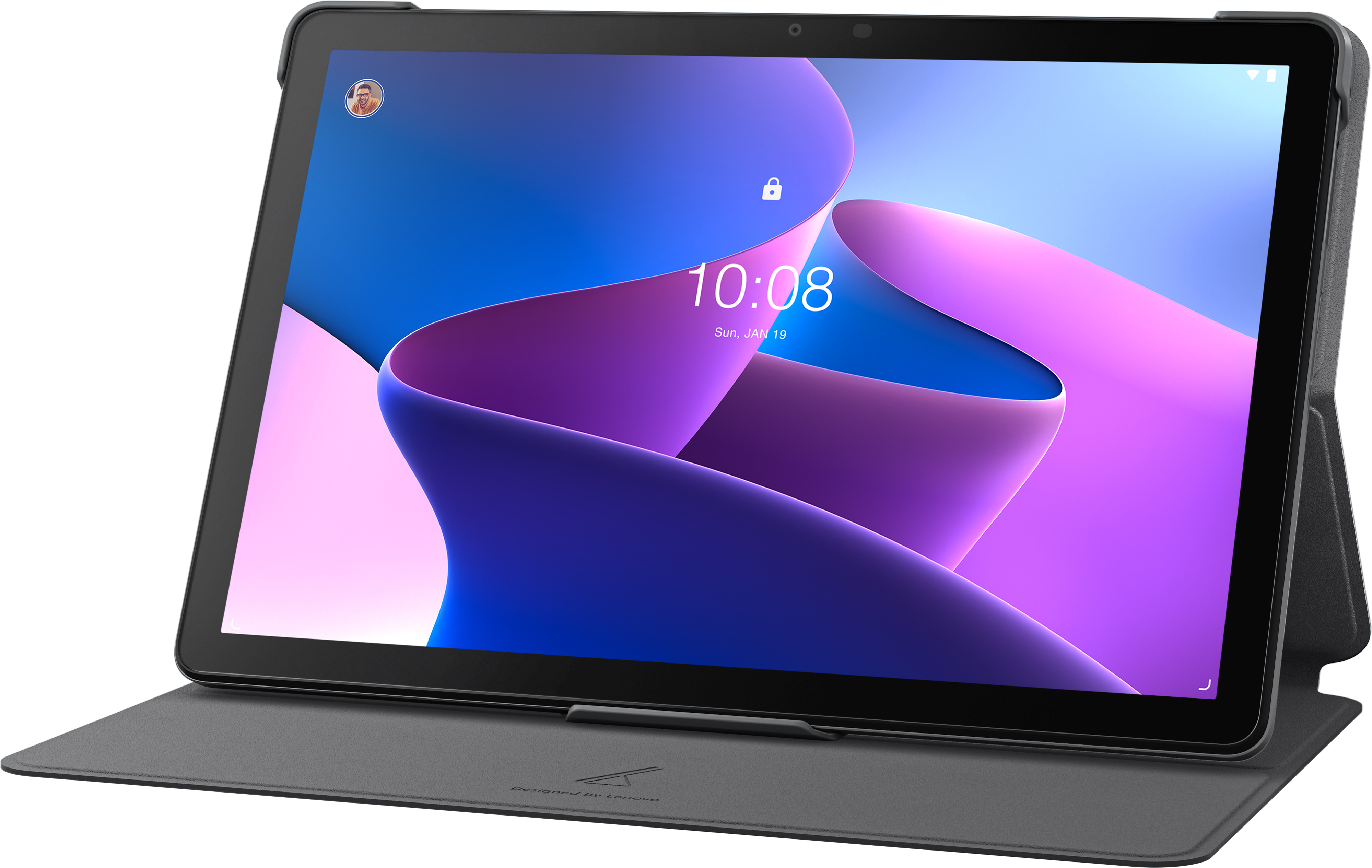 Lenovo Folio Case for Tab M10 3rd Gen -suojakuori, musta