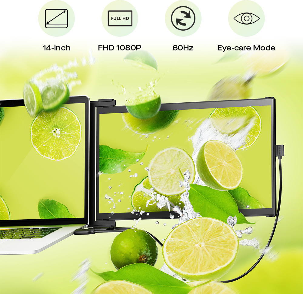Mobile Pixels Duex Max DS 14,1" Portable Monitor -kannettava näyttö