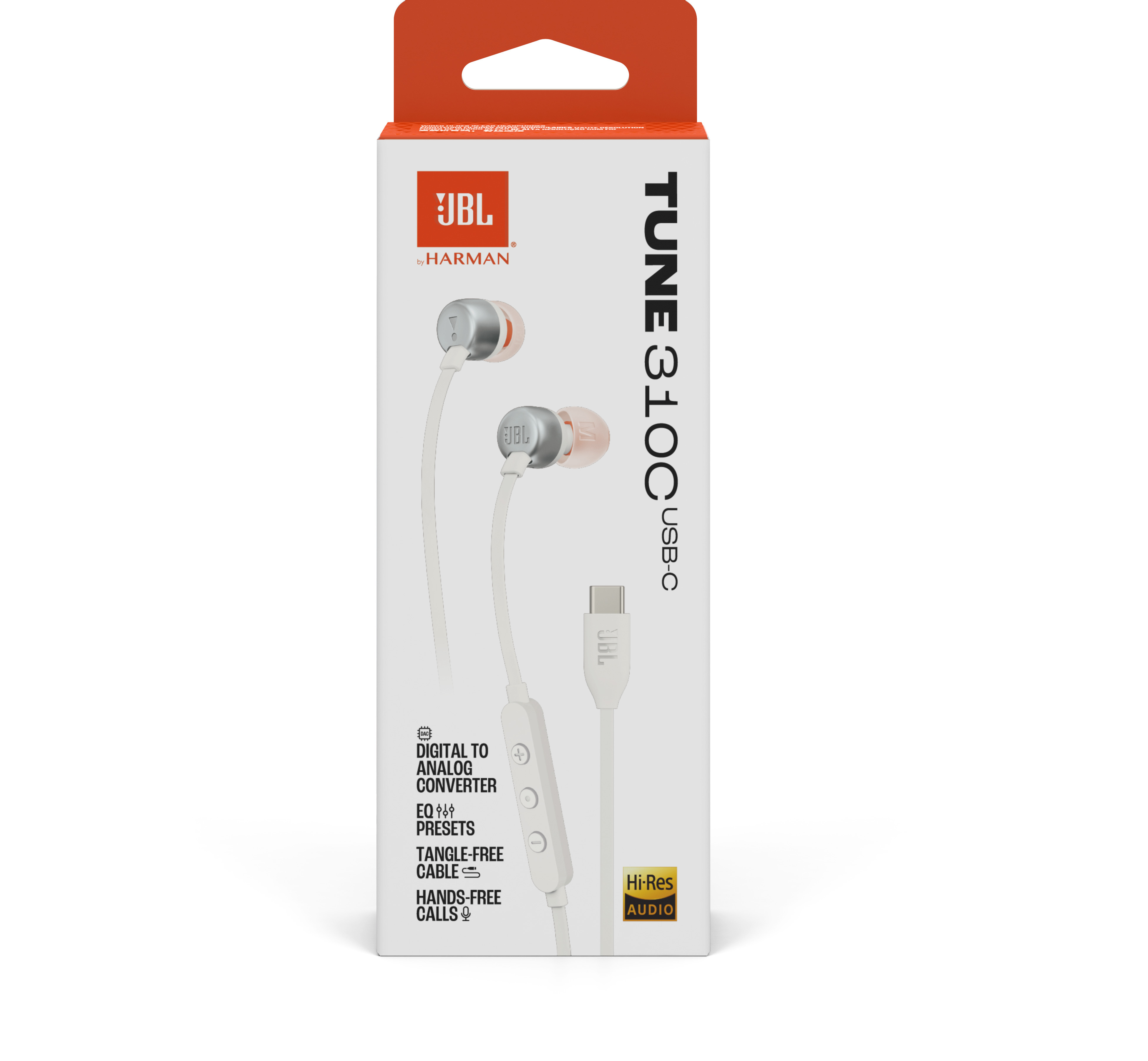 JBL Tune 310C nappikuulokkeet, USB-C, sininen