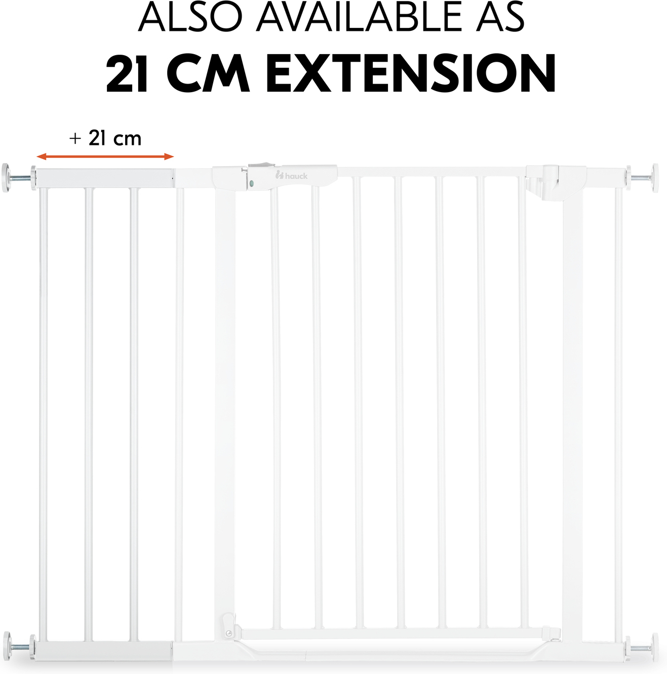 Hauck Safety Gate Extension 9 cm -turvaportin jatkopala, valkoinen