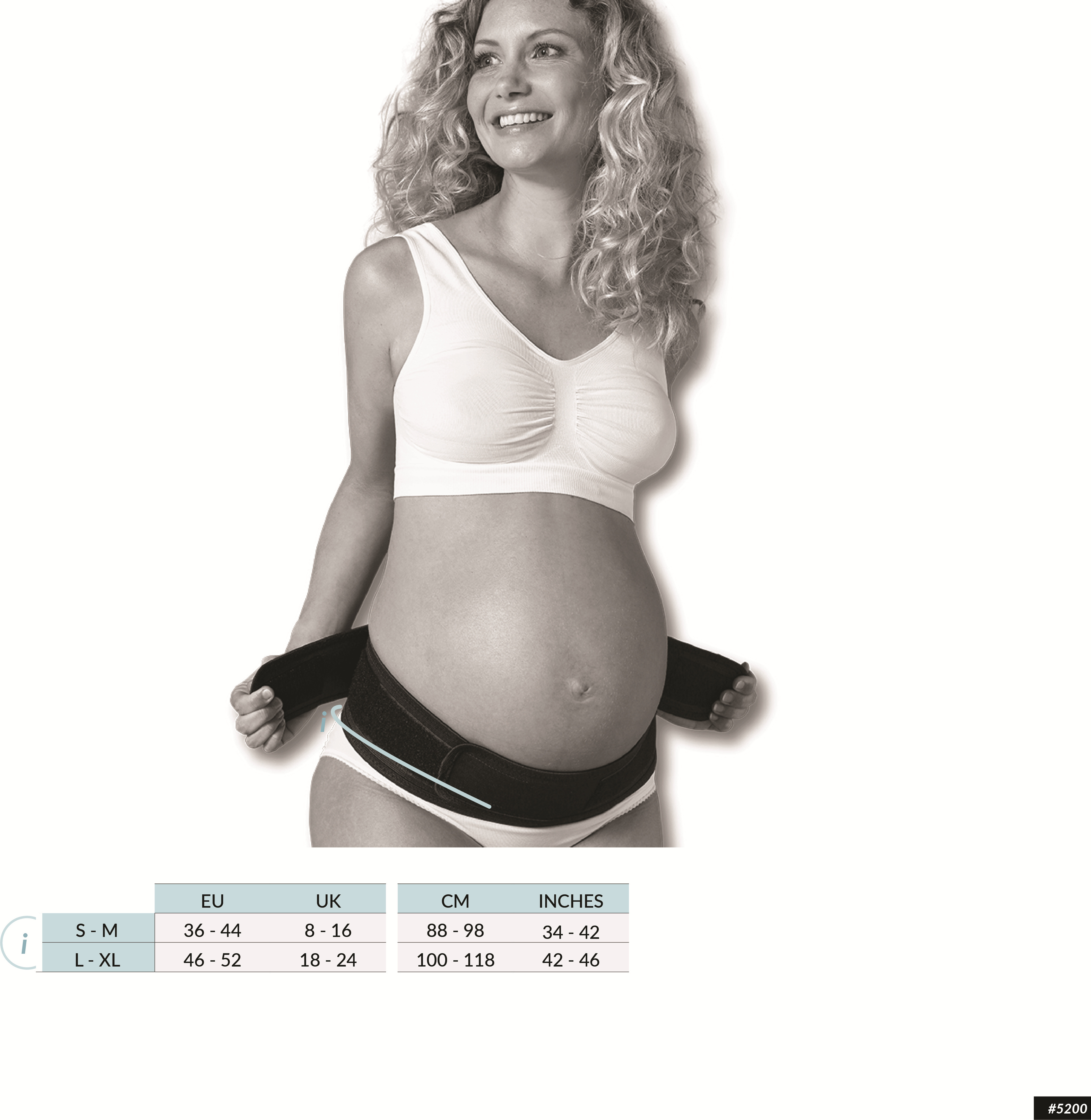 Carriwell Maternity Support Belt -tukivyö, valkoinen, koko L/XL