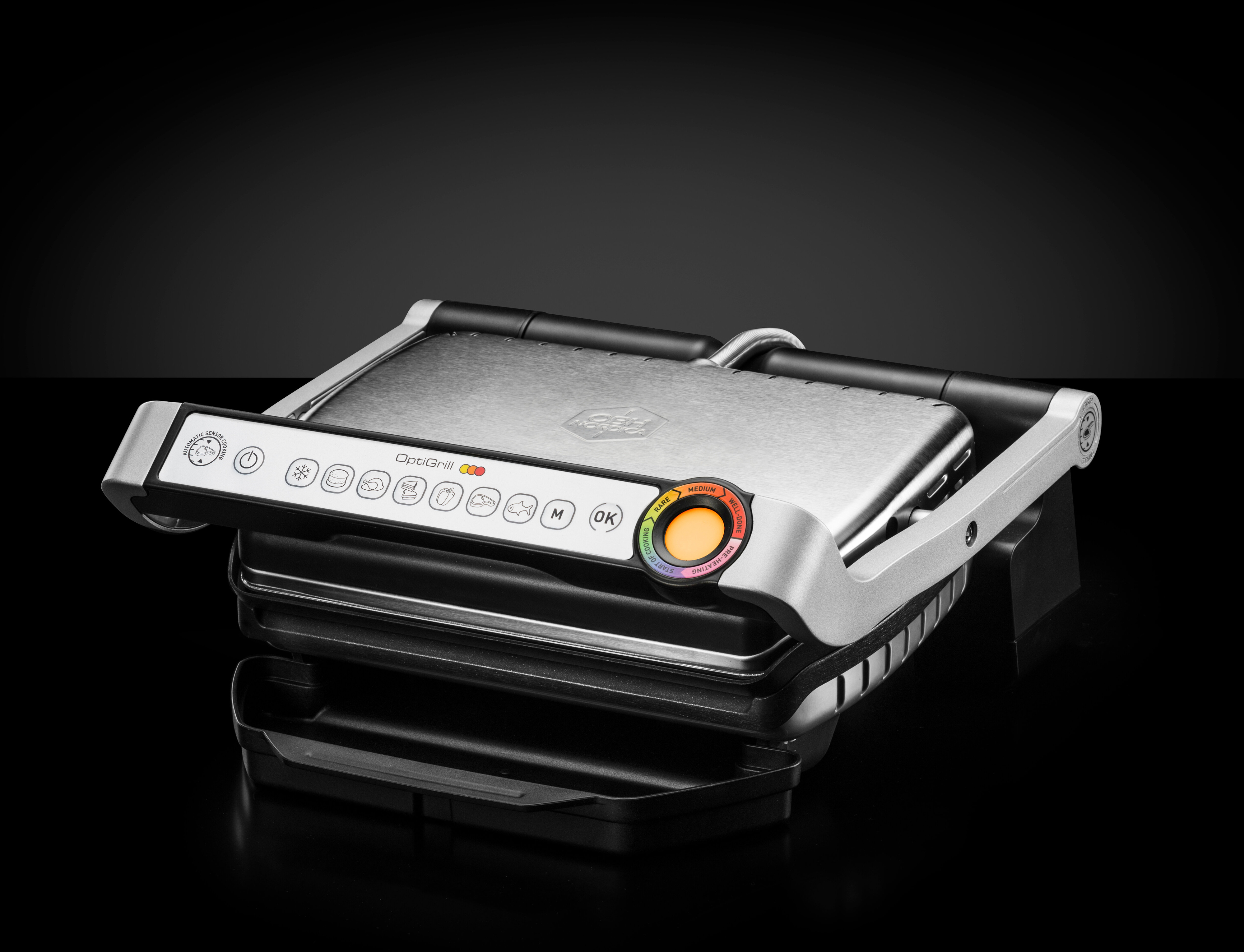 OBH Nordica OptiGrill Extra -pöytägrilli, ruostumaton teräs