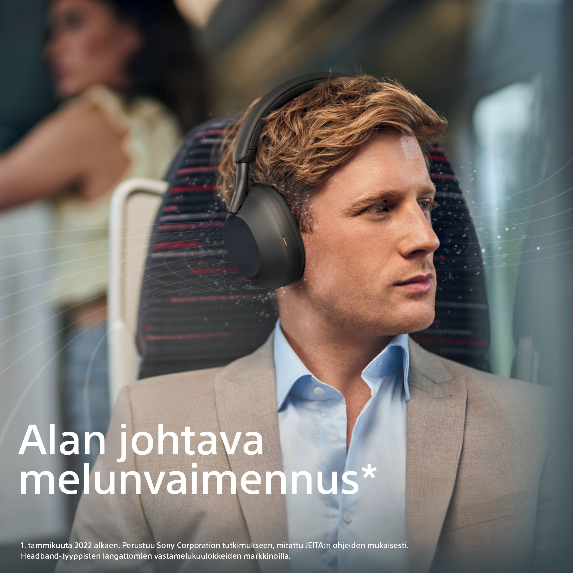 Sony WH-1000XM5 -vastamelukuulokkeet, musta
