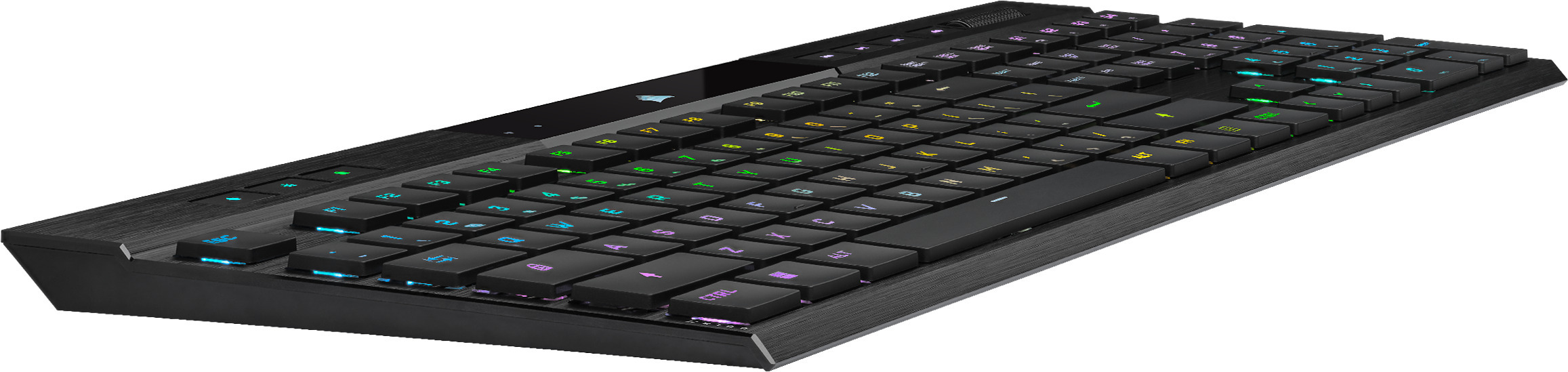 Corsair K100 AIR -pelinäppäimistö, CHERRY MX Ultra Low Profile –kytkimet, musta