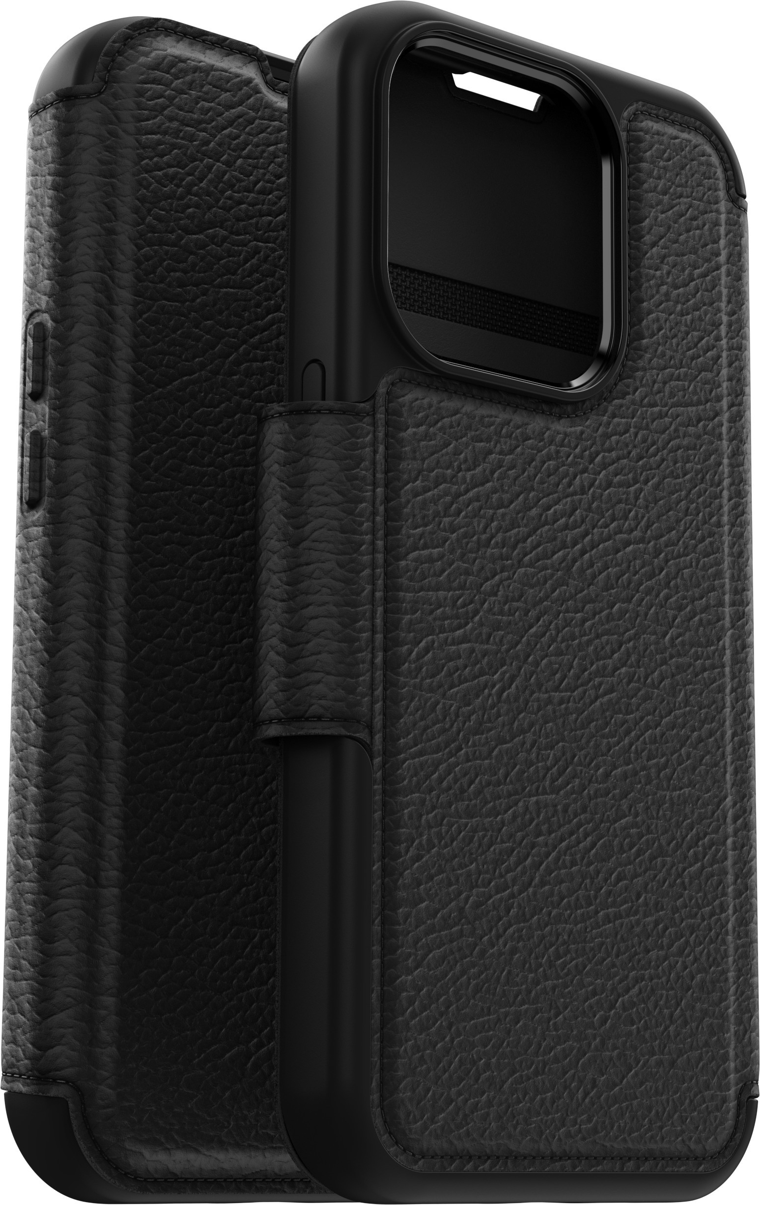 Otterbox Strada MagSafe -lompakkokotelo, iPhone 15 Pro, musta