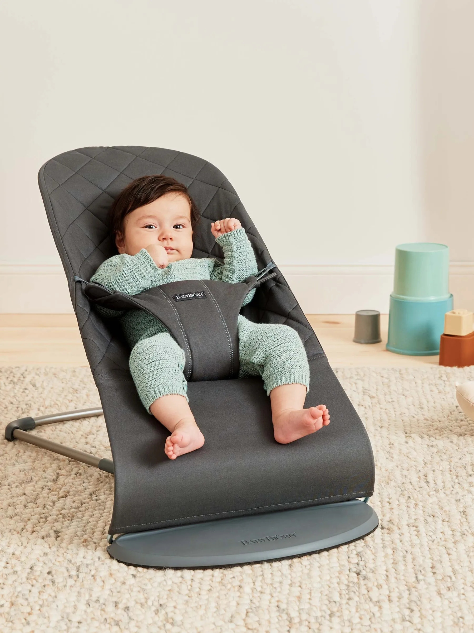 BabyBjörn Mini Woven -kantoreppu, dark green