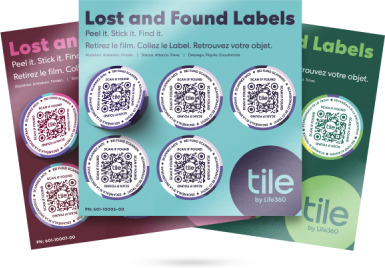 Tile Lost and Found Labels -löytötavaratarra, 3 pakkausta