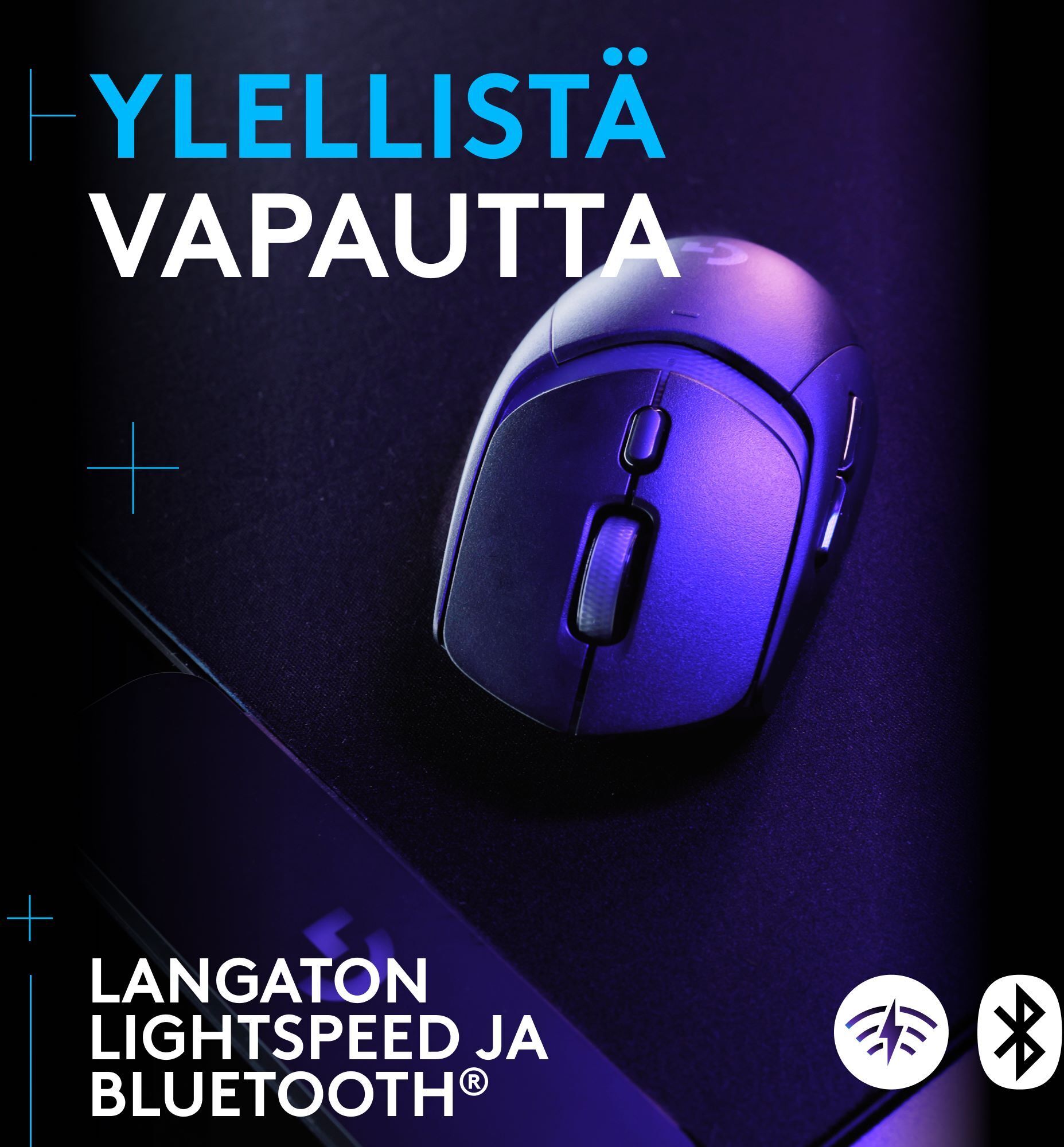 Logitech G309 LIGHTSPEED -langaton pelihiiri, musta