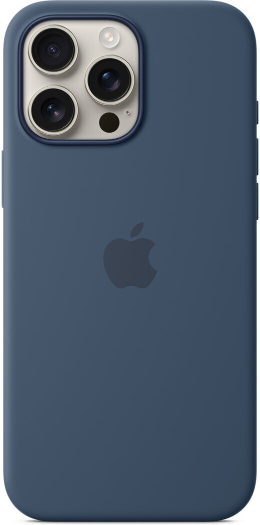Apple iPhone 16 Pro Max silikonikuori MagSafella, farkun­sininen
