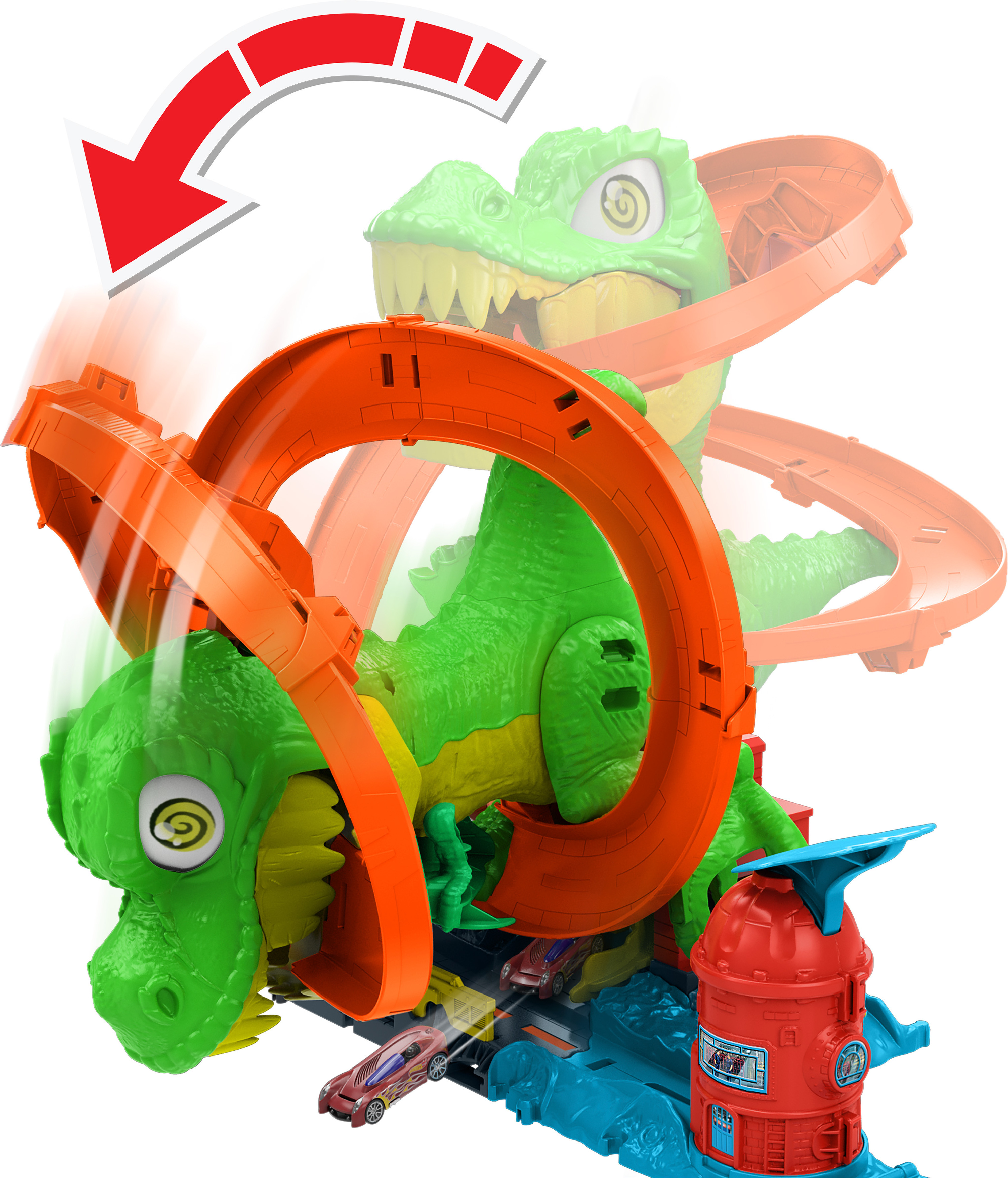 Hot Wheels City T-Rex Blaze Battle autorata