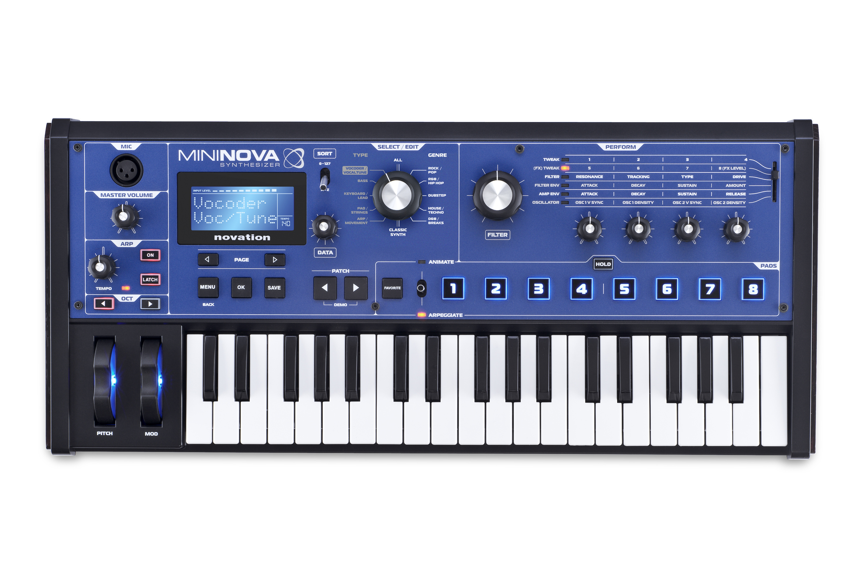 Novation Mininova syntetisaattori