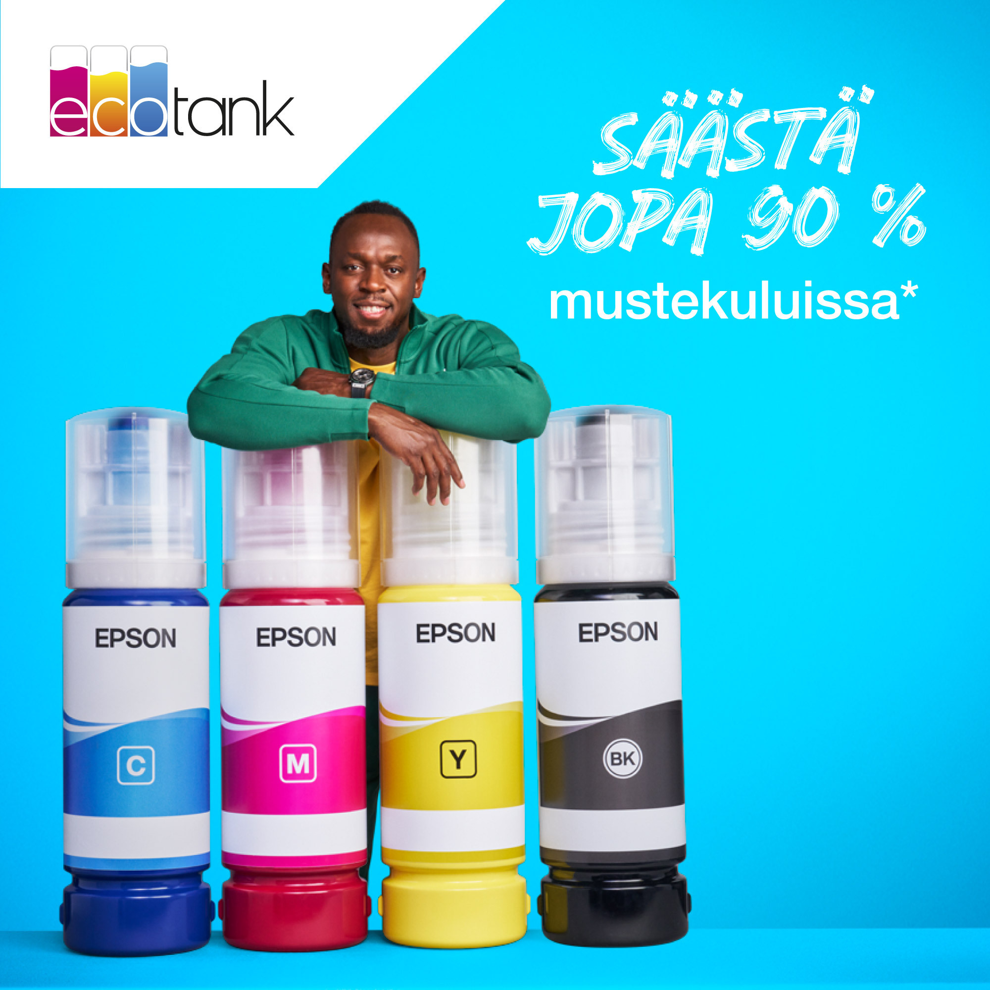 Epson 104 EcoTank -mustepullo, keltainen