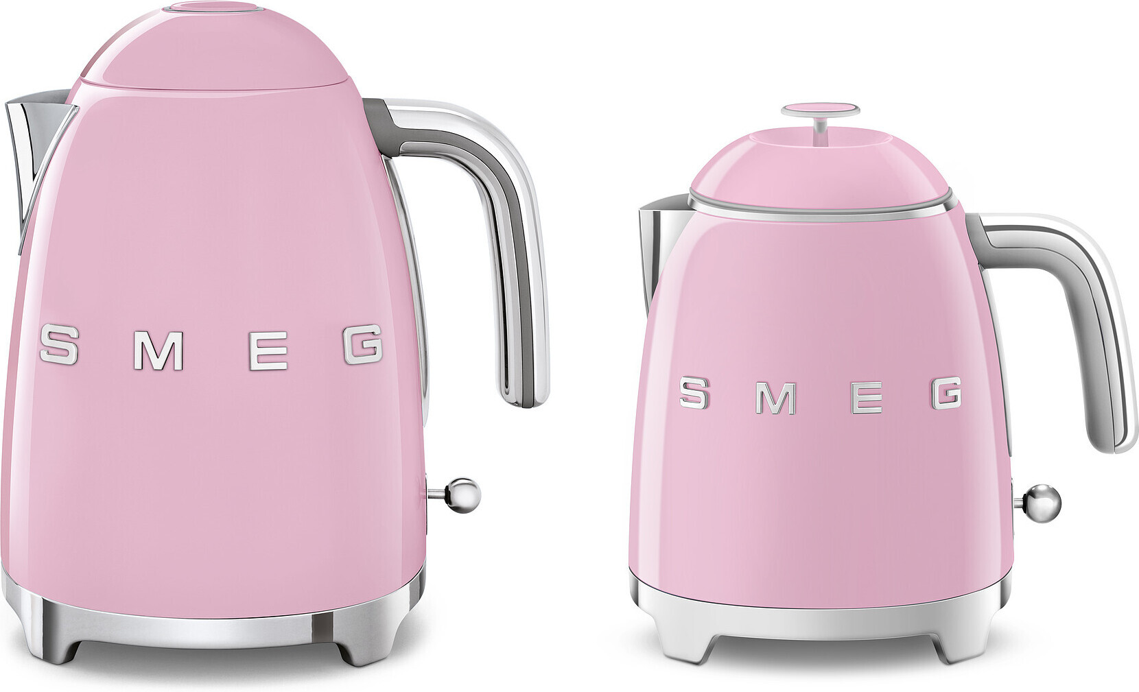 Smeg KLF05PKEU -vedenkeitin, vaaleanpunainen