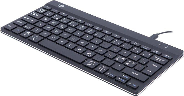 R-Go Split Break -kaksiosainen ergonominen näppäimistö, musta