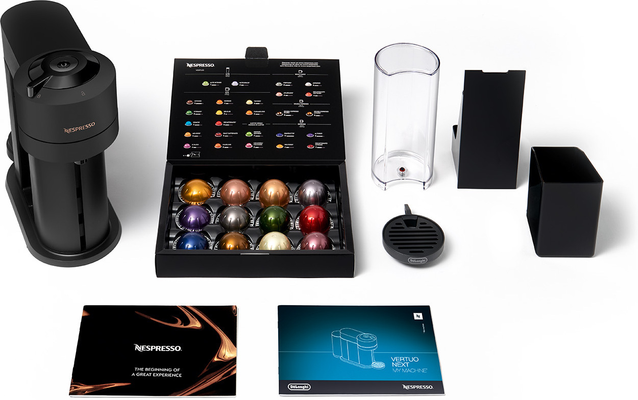 Nespresso Vertuo Next kapselikeitin, mattamusta