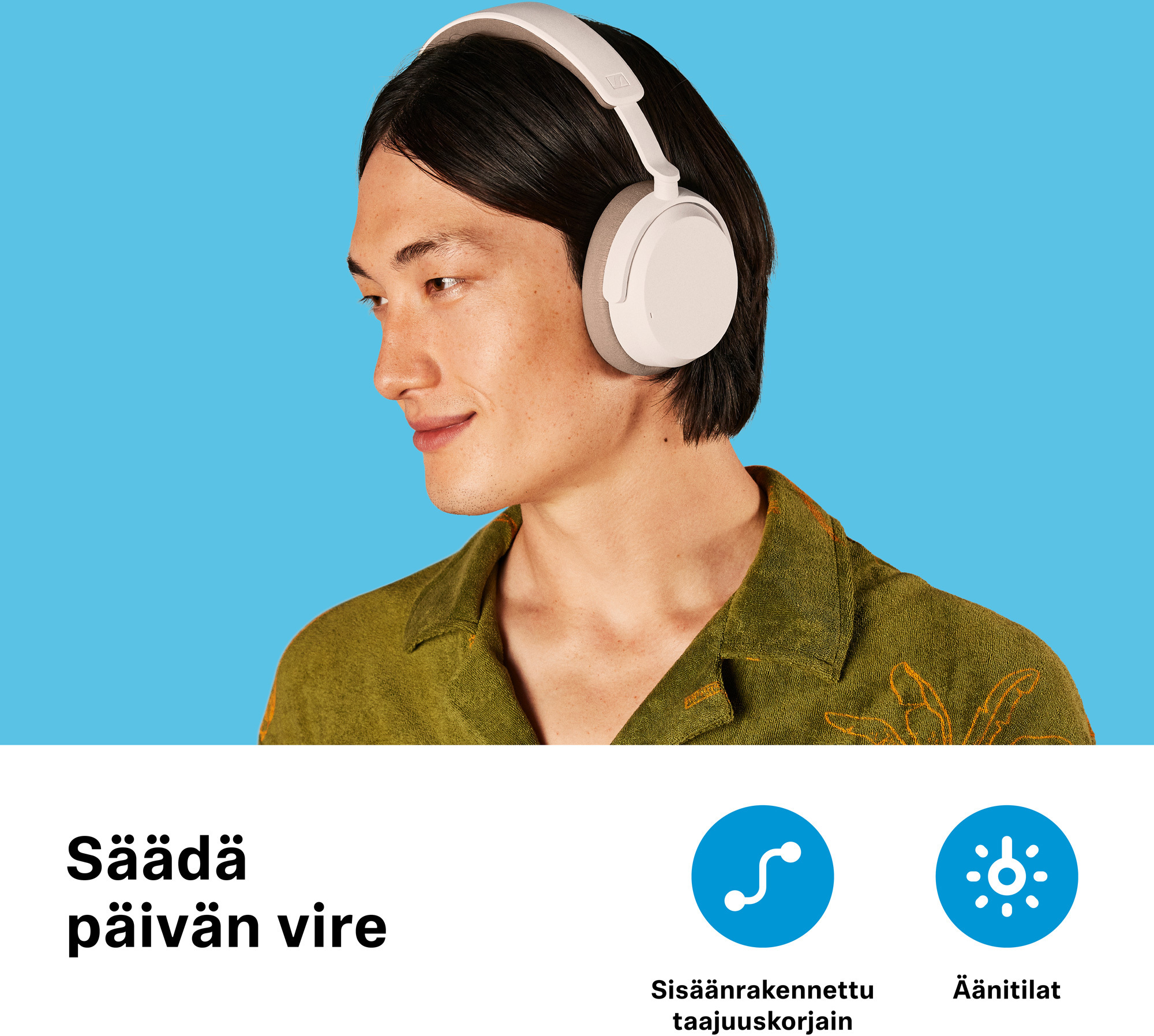 Sennheiser Accentum Wireless vastamelukuulokkeet, musta