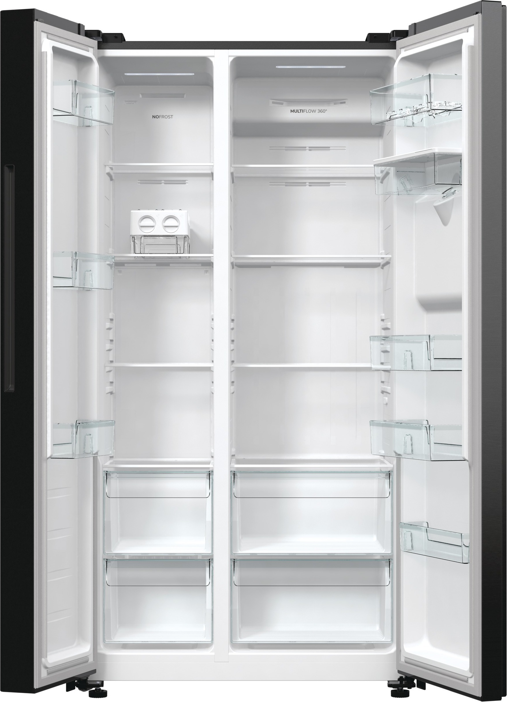 Gorenje NRR9185EABXLWD Side By Side, musta