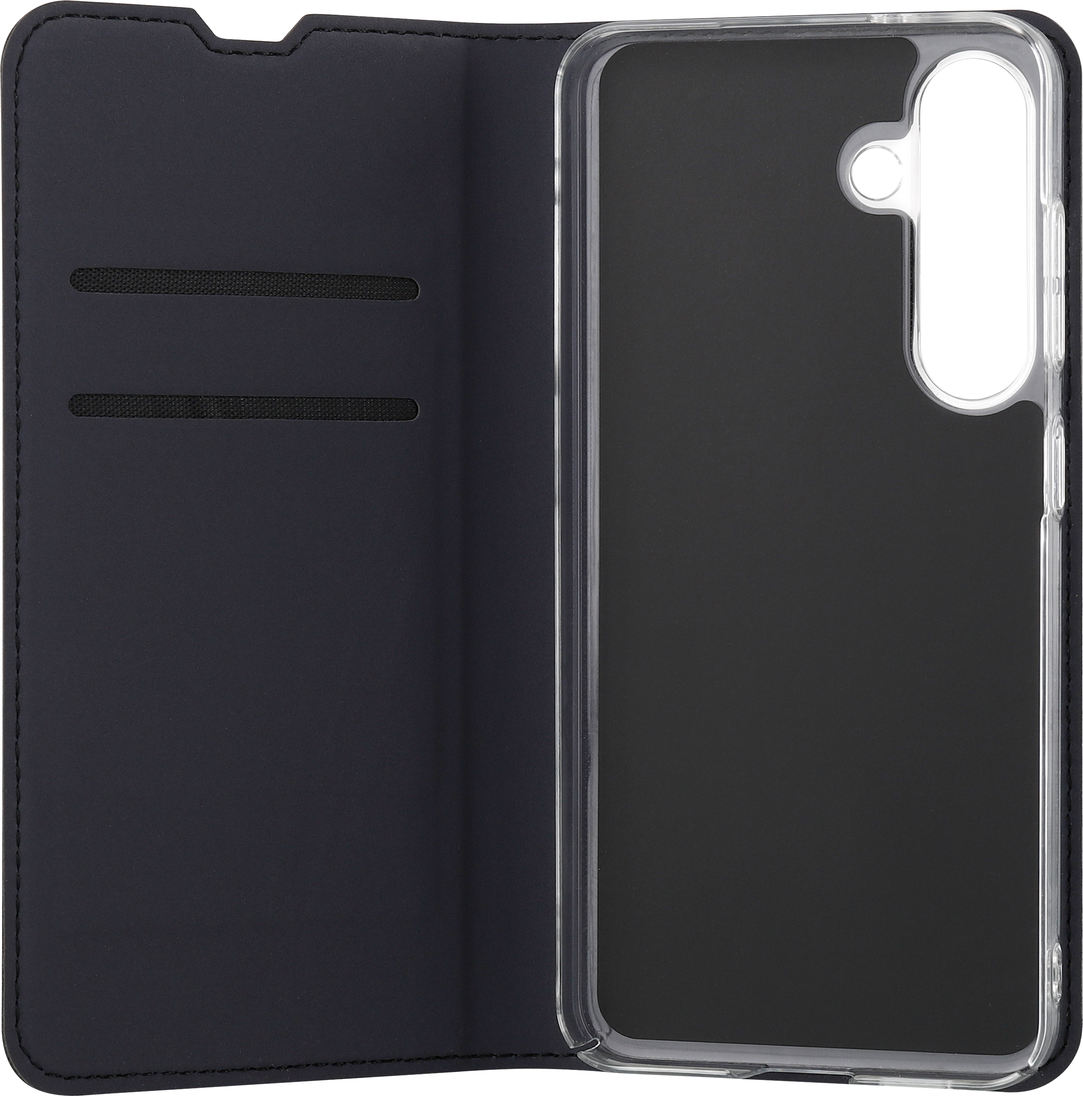 FoneKit BookCase -suojakotelo, Samsung Galaxy S24, musta