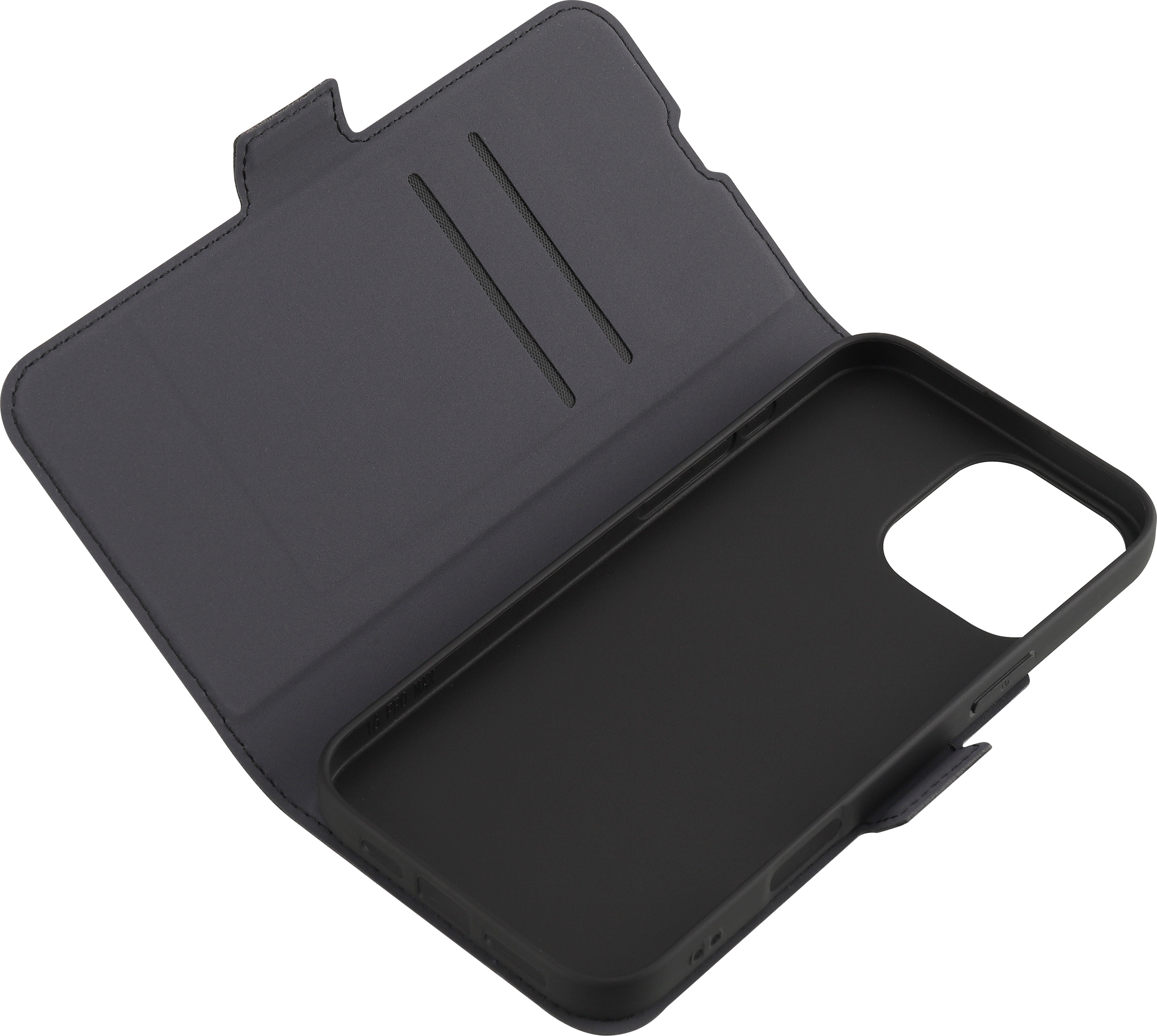 FoneKit MagSafe-yhteensopiva BookCase -suojakotelo, iPhone 16 Pro, musta