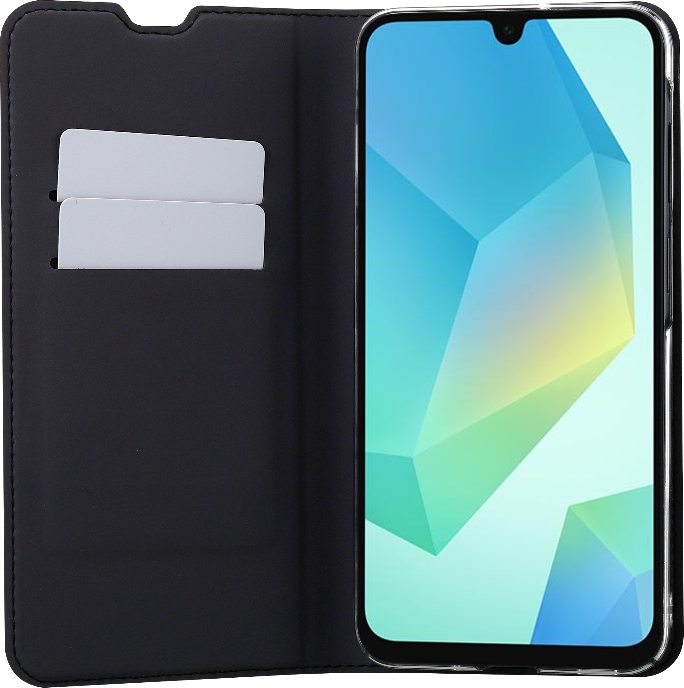 FoneKit BookCase -suojakotelo, Samsung Galaxy A16, musta