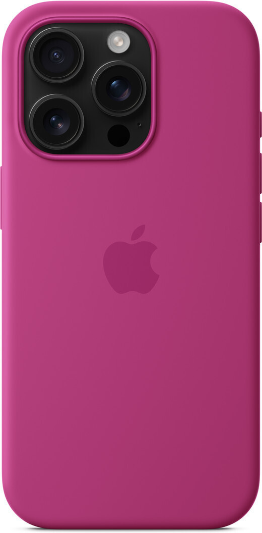 Apple iPhone 16 Pro silikonikuori MagSafella, fuksia