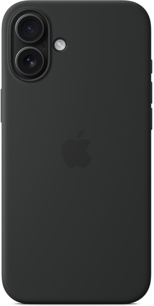Apple iPhone 16 Plus silikonikuori MagSafella, musta