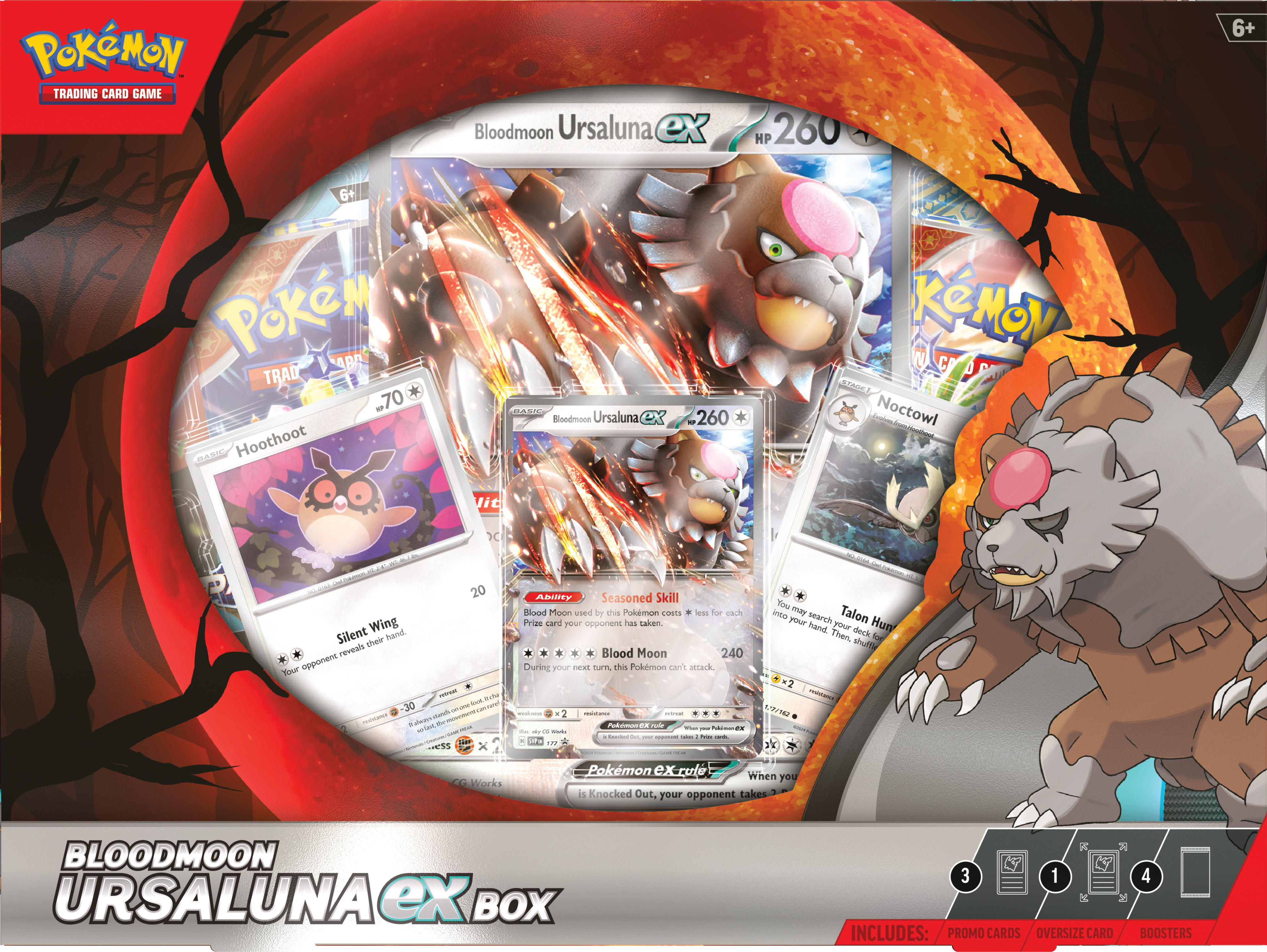 Pokemon TCG: Bloodmoon Ursaluna ex Box -keräilykorttisetti