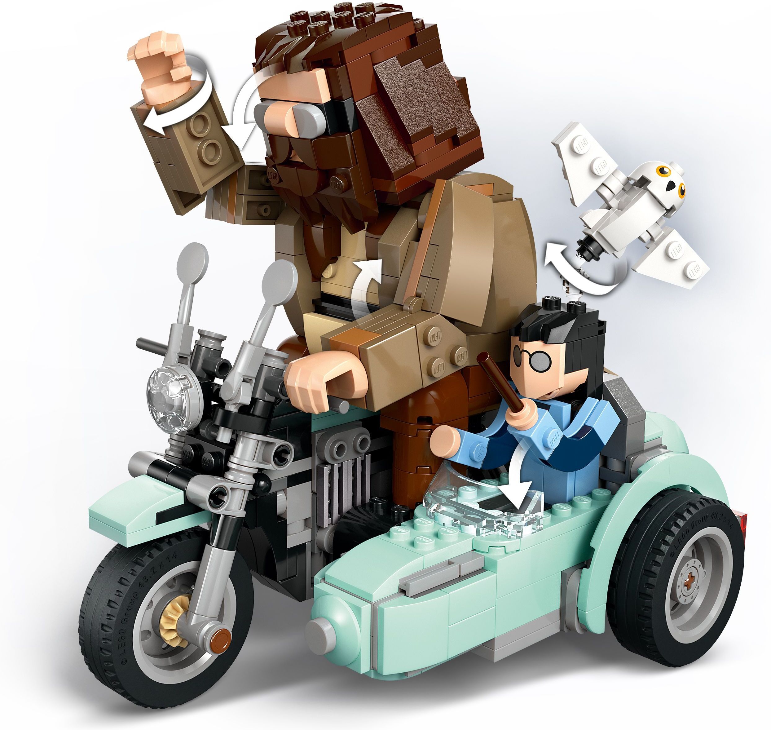 LEGO Harry Potter 76443 – Hagrid ja Harry moottoripyöräajelulla